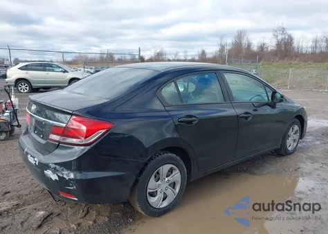 2013 Honda Civic Lx из США, поврежденный, VIN 2HGFB2F55DH593988